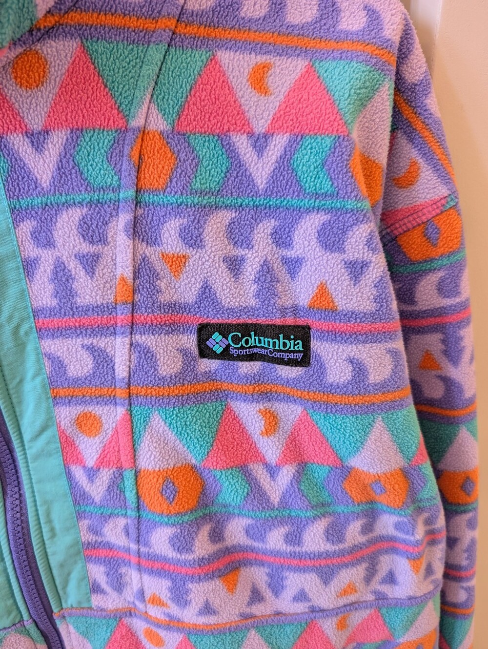 Columbia Back Bowl Lightweight Fleece Zip Up Jacket - Picture 7 of 8